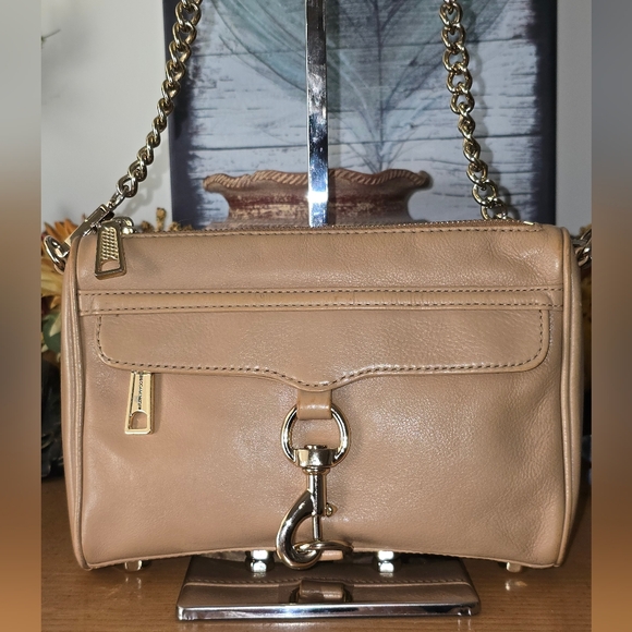Rebecca Minkoff Mini Mac Tan LeatherCrossbody EUC